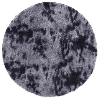Hoogpolig vloerkleed NAVARRA 200x200 cm polyester donkergrijs 2