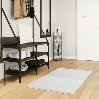 Vloerkleed OVIEDO laagpolig 60x110 cm grijs 1