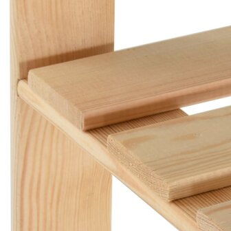 Kledingrek 110x38x170 cm massief grenenhout 6