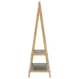 Kledingrek met schappen 96x45,5x150,5 cm bamboe 5