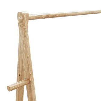 Kledingrek met schappen 96x45,5x150,5 cm bamboe 7
