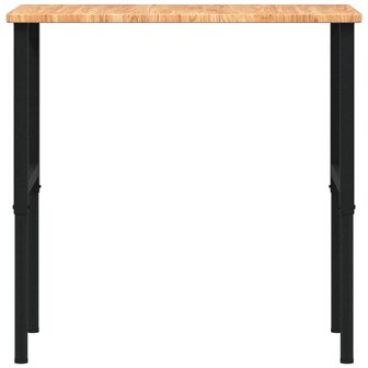 Werkbank rechthoek 100x60x(71,5-98) cm eikenhout lichtbruin 4