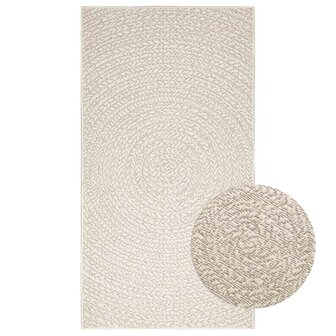 Vloerkleed ZIZUR room binnen en buiten 80x150 cm jute look 1