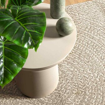 Vloerkleed ZIZUR room binnen en buiten 80x150 cm jute look 2
