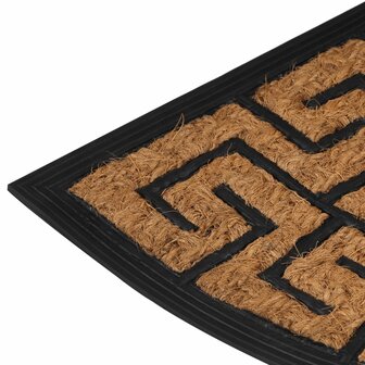 Deurmat halfrond 45x75 cm rubber en kokosvezel 4