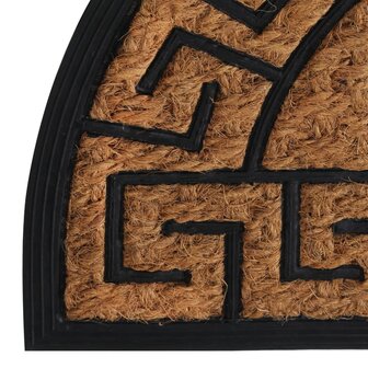 Deurmat halfrond 45x75 cm rubber en kokosvezel 6