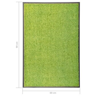 Deurmat wasbaar 60x90 cm groen 6