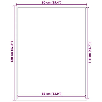 Deurmat 90x120 cm antracietkleurig 7