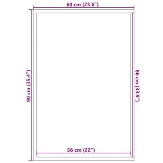 Deurmat 60x90 cm bruin 7