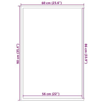 Deurmat 60x90 cm antracietkleurig 7