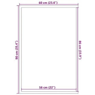 Deurmat 60x90 cm grijs 7