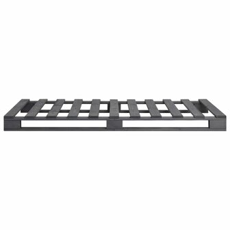 Bedframe pallet massief grenenhout grijs 90x200 cm 4