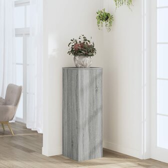 Plantenstandaard 33x33x100 cm bewerkt hout grijs sonoma eiken 1
