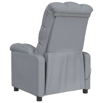 Massagestoel stof lichtgrijs 5
