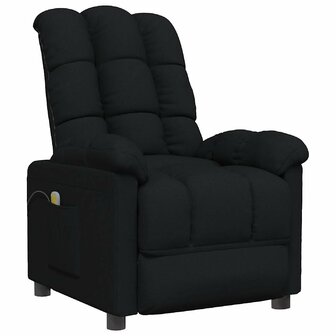 Massagestoel stof zwart 2