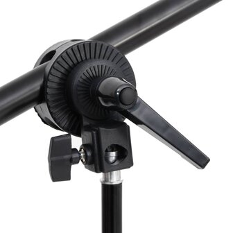 Fotostudioset met verlichtingsset, achtergrond en reflector 6
