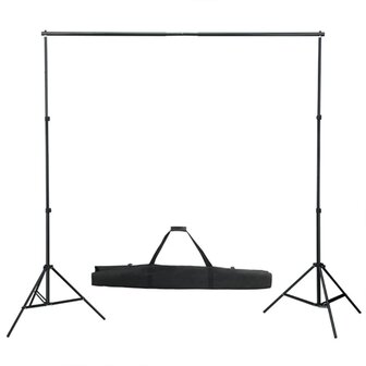 Fotostudioset met verlichtingsset, achtergrond en reflector 8