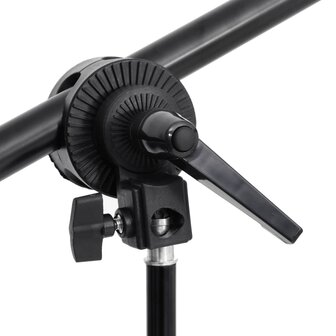 Fotostudioset met verlichtingsset, achtergrond en reflector 8