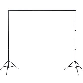 Fotostudioset met verlichtingsset, achtergrond en reflector 9