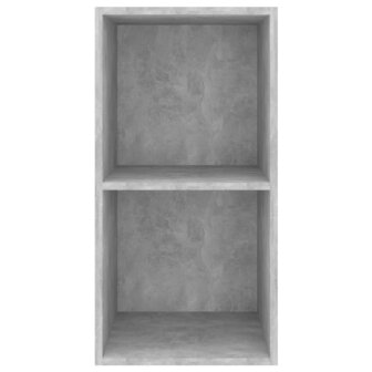 Tv-wandmeubel 37x37x72 cm bewerkt hout betongrijs 4