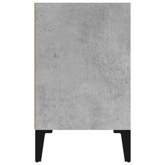 Nachtkastje met metalen poten 40x30x50 cm betongrijs 5