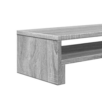 Monitorstandaard 54x22x15 cm bewerkt hout grijs sonoma eiken 8