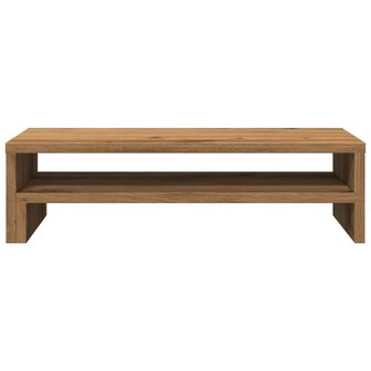 Monitorstandaard 54x22x15 cm bewerkt hout artisanaal eikenkleur 4