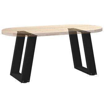 Salontafelpoten 2 st U-vormig 28x(42-43) cm staal zwart 8