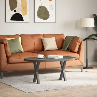 Salontafelpoten 2 st X-vormig 28x(42-43) cm staal antraciet 2