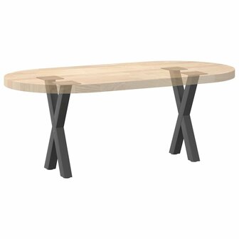 Salontafelpoten 2 st X-vormig 28x(42-43) cm staal antraciet 8