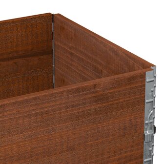 Palletopzetranden 2 st 80x60 cm massief grenenhout bruin 7