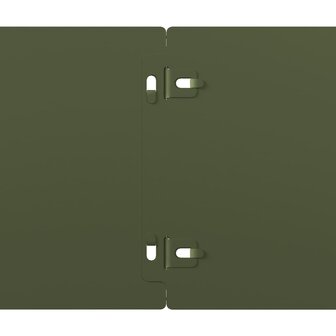 Gazonranden 10 st 15x103 cm koudgewalst staal olijfgroen 7