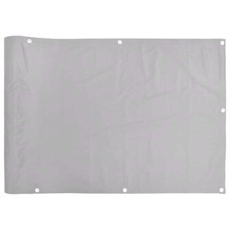 Balkonscherm 400x120 cm PVC grijs 2