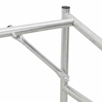 Haardhoutrek met regenhoes 100,5x40,5x110,5 cm staal 9