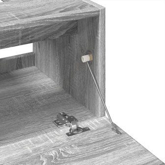 Wastafelkast 40x37x59 cm bewerkt hout grijs sonoma eikenkleurig 8