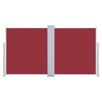 Windscherm uittrekbaar 100x600 cm rood 4