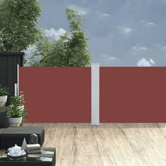 Windscherm uittrekbaar 100x1000 cm bruin 3