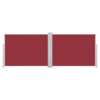 Windscherm uittrekbaar 100x1000 cm rood 4