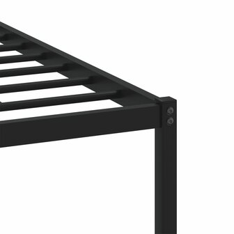 Bedframe zonder matras metaal bruin eikenkleurig 90x200 cm 8