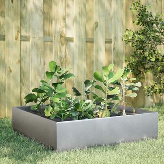 Plantenbak verhoogd 100x100x25 cm gegalvaniseerd staal 1