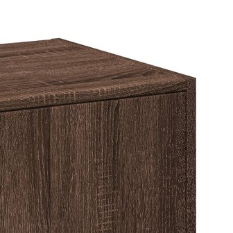 Apothekerskast 30x41x144,5 cm bewerkt hout bruin eikenkleurig 8