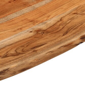 Bureaublad vierkant natuurlijke rand 80x80x2,5 cm acaciahout 6