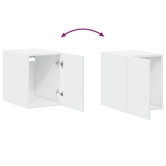 Wandkast 30x42,5x40 cm bewerkt hout wit 9