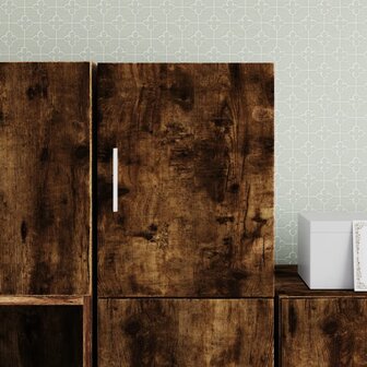 Wandkast 30x42,5x40 cm bewerkt hout gerookt eikenkleurig 1