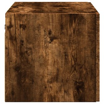 Wandkast 70x42,5x40 cm bewerkt hout gerookt eikenkleurig 5