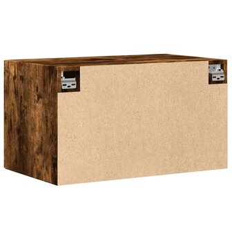 Wandkast 70x42,5x40 cm bewerkt hout gerookt eikenkleurig 6
