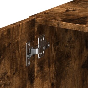 Wandkast 70x42,5x40 cm bewerkt hout gerookt eikenkleurig 8