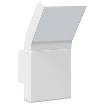 Buitenwandlampen 2 st LED gegoten aluminium wit 4