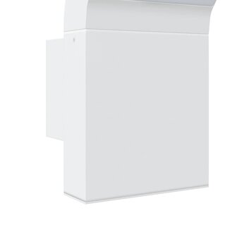 Buitenwandlampen 2 st LED gegoten aluminium wit 8