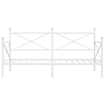 Slaapbank zonder matras 107x203 cm staal wit 5